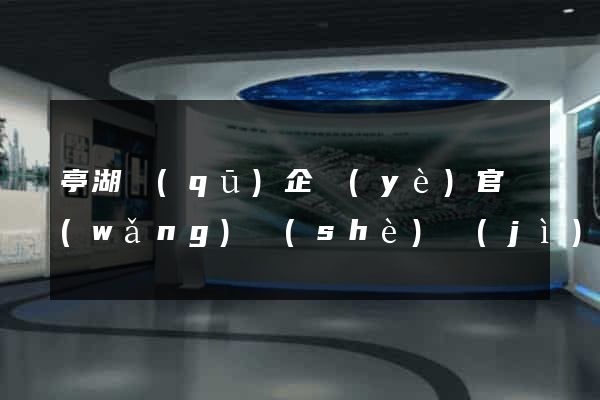 亭湖區(qū)企業(yè)官網(wǎng)設(shè)計(jì)