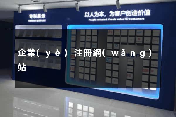 企業(yè)注冊網(wǎng)站