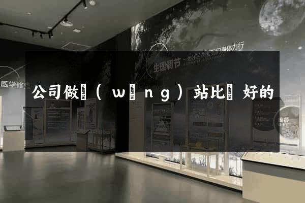 公司做網(wǎng)站比較好的