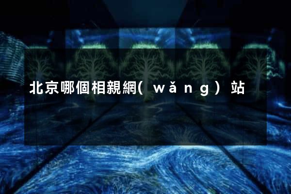 北京哪個相親網(wǎng)站