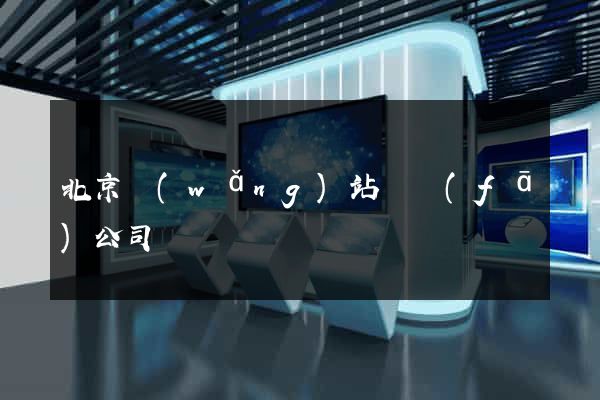 北京網(wǎng)站開發(fā)公司