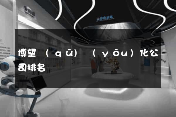 博望區(qū)優(yōu)化公司排名