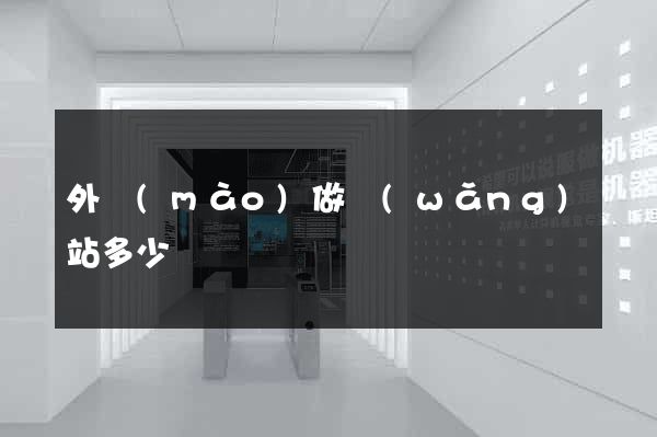 外貿(mào)做網(wǎng)站多少錢