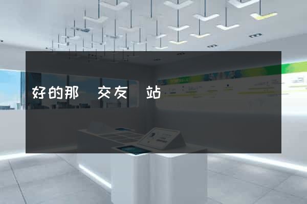 好的那種交友網站