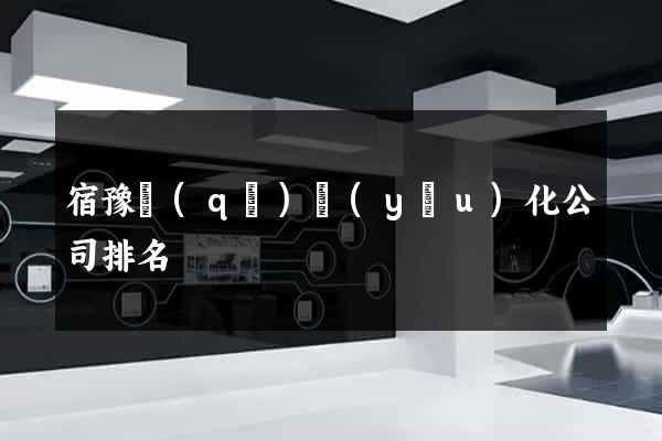 宿豫區(qū)優(yōu)化公司排名