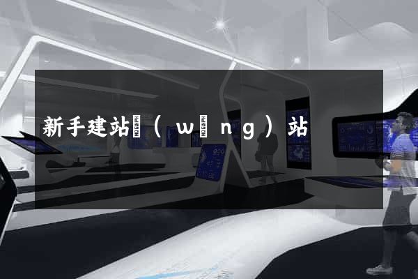 新手建站網(wǎng)站