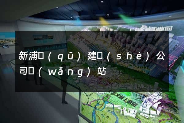 新浦區(qū)建設(shè)公司網(wǎng)站