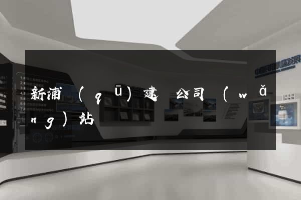 新浦區(qū)建設公司網(wǎng)站