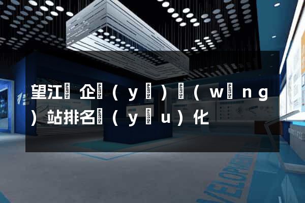望江縣企業(yè)網(wǎng)站排名優(yōu)化