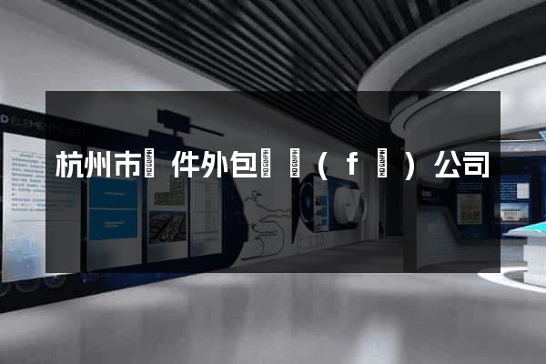 杭州市軟件外包開發(fā)公司