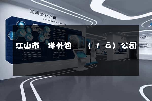 江山市軟件外包開發(fā)公司