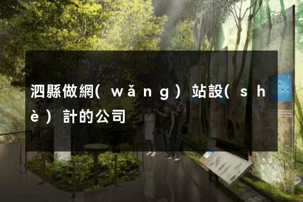 泗縣做網(wǎng)站設(shè)計的公司