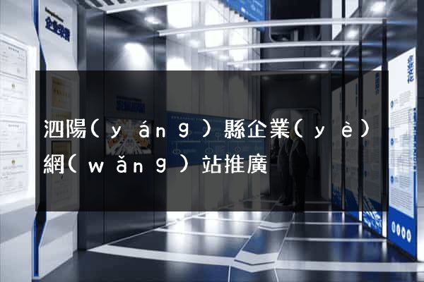 泗陽(yáng)縣企業(yè)網(wǎng)站推廣
