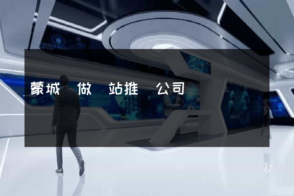 蒙城縣做網站推廣公司