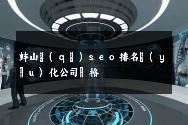 蚌山區(qū)seo排名優(yōu)化公司價格