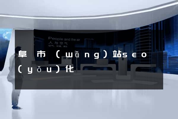 阜陽市網(wǎng)站seo優(yōu)化