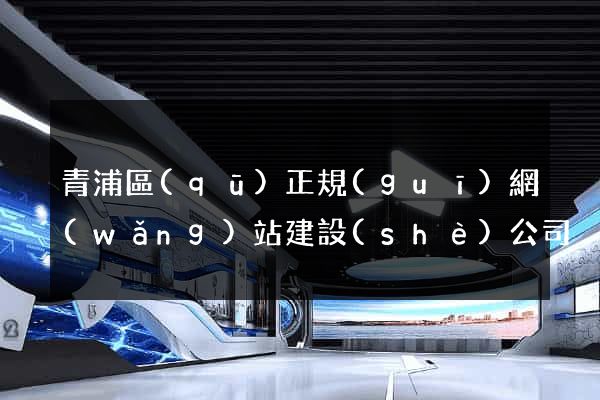 青浦區(qū)正規(guī)網(wǎng)站建設(shè)公司