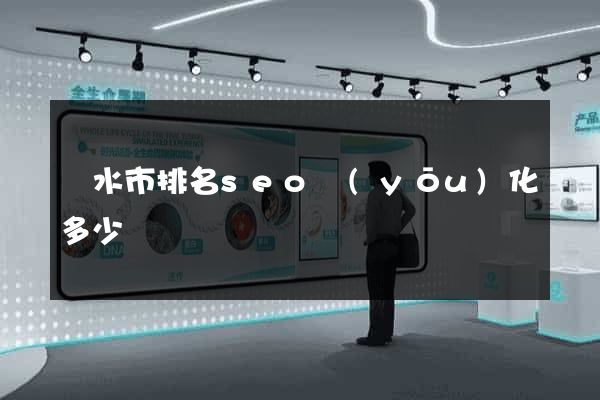麗水市排名seo優(yōu)化多少錢